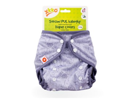XKKO Vrchné plienkové nohavičky One Size - Safari Lavender Aura