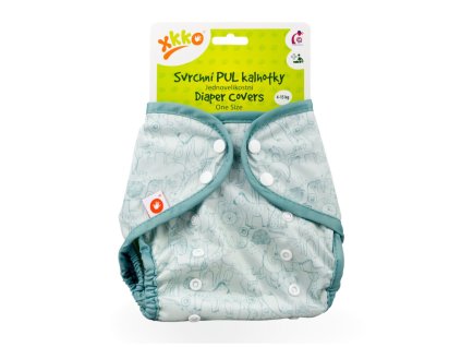 XKKO Vrchné plienkové nohavičky One Size - Safari Granite Green