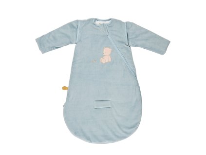 NATTOU Vak spací velúrový s rukávmi na zips medvedík Jules TOG 2,5 0-6 m, 70 cm Romeo,Jules & Sally
