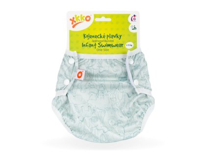 XKKO - Dojčenské plavky, jednoveľkostné, Safari Granite Green