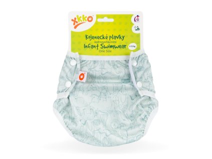 XKKO - Dojčenské plavky, jednoveľkostné, Safari Granite Green