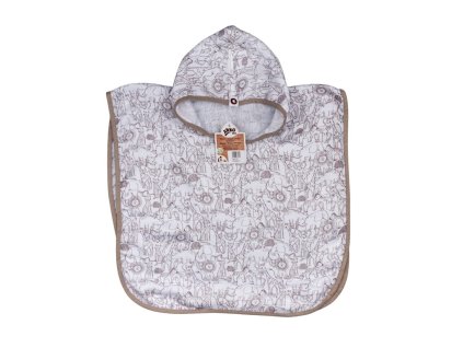 XKKO BMB Bambusové pončo Safari - W/Atmosphere Veľkosť 2