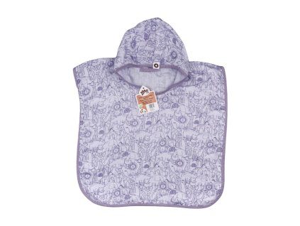 XKKO BMB Bambusové pončo Safari - Lavender Aura Veľkosť 2