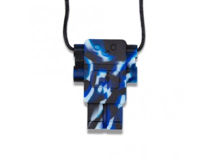 Uklidňující přívěsek Robot, maskáčový modrý