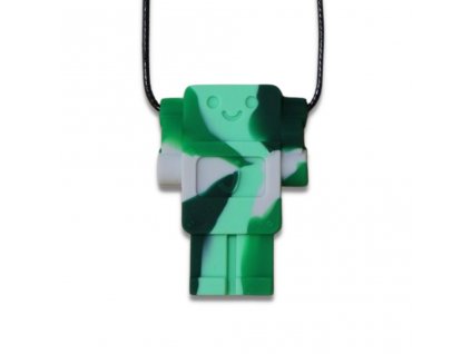 Uklidňující přívěsek Robot, maskáčový zelený