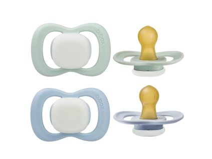 Dudlíky z přírodního kaučuku 0-6m, 2ks