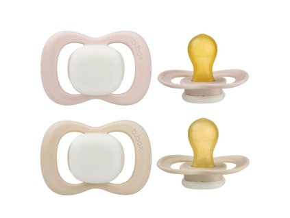 Dudlíky z přírodního kaučuku 6m+, 2ks