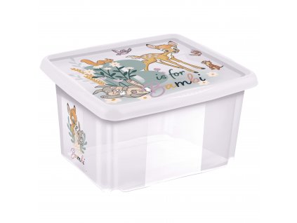 Úložný box s víkem 24l "Bambi" "Bambi", Transparent