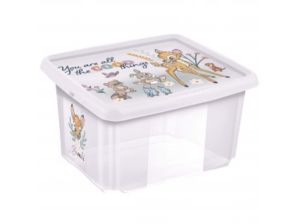 Úložný box s víkem 36l "Bambi" "Bambi", Transparent