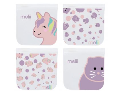 Opakovatelně použitelné sáčky na svačinu 4ks