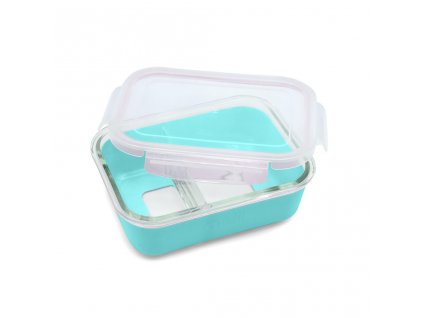 Skleněná nádoba na oběd se silikonovým pouzdrem 740 ml