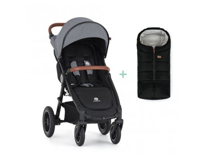 PETITE&MARS Kočík športový Street2 Air Oak Ultimate Grey + PETITE&MARS fusak Jibot