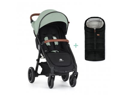 PETITE&MARS Kočík športový Street2 RWS Oak Iron Green + PETITE&MARS fusak Jibot