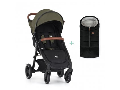 PETITE&MARS Kočík športový Street2 RWS Oak Mature Olive + PETITE&MARS fusak Jibot