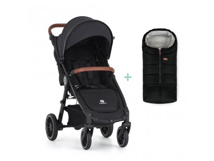 PETITE&MARS Kočík športový Street2 RWS Oak Perfect Black + PETITE&MARS fusak Jibot