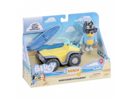 BLUEY Bandit with Beach Quad, Figúrka s príslušenstvom
