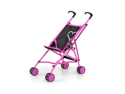 Detský golfový kočík pre bábiky Milly Mally Julia Prestige Black