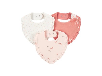 CARTER'S Podbradník Pink Floral dievča MFL 3ks