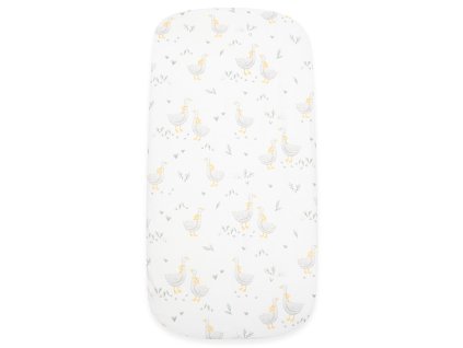 Bavlnené prestieradlo do kočíka New Baby Husičky 35x75 cm