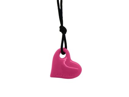 Uklidňující přívěsek Srdíčko, melounově růžový