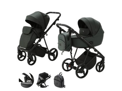 ADAMEX Kočík kombinovaný Blanc Standard Dark green