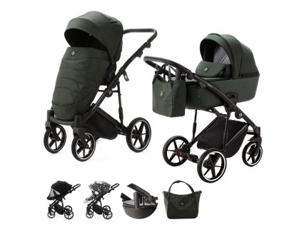 ADAMEX Kočík kombinovaný Mobi New Lux Green