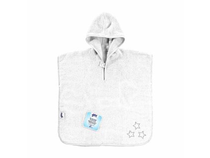 XKKO Organic BIO Bavlnené pončo - White Stars