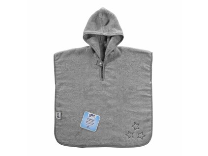 XKKO Organic BIO Bavlnené pončo - Silver Stars