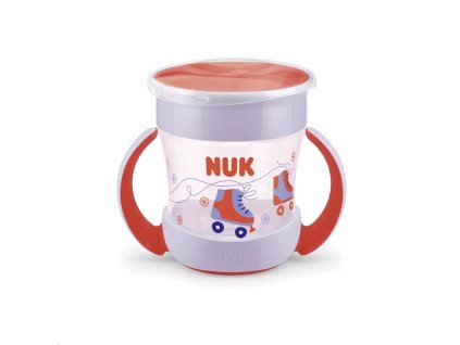 Detský hrnček Mini Magic NUK 360 ° s viečkom červená