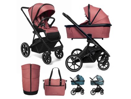 MUUVO Kočík kombinovaný Slick 2.0 set 2v1 Pure pink
