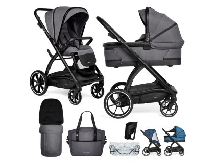 MUUVO Kočík kombinovaný Trick set 2v1 Iron graphite