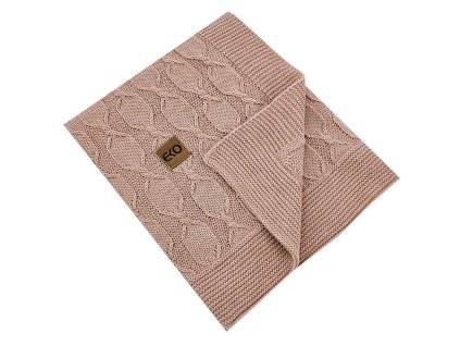EKO Deka pletená z alpaky Powder Rose 80x100cm
