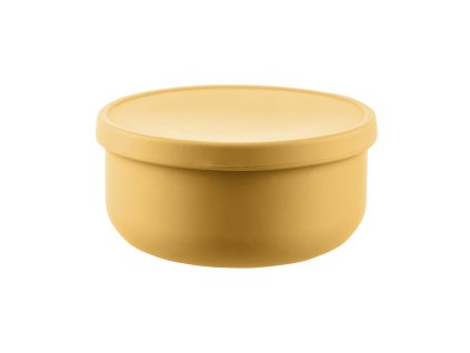 Silikónová miska s viečkom, Mustard Yellow