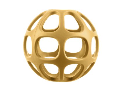 Silikónové hryzátko Round, Mustard Yellow