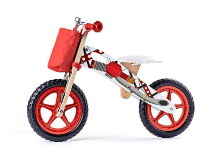 WOODY Odrážadlo motorka červená