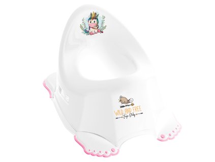 TEGA BABY Nočník Jednorožec s melódiou, biela/ružová