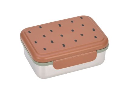 Lunchbox Stainless Steel Happy Prints caramel