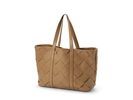 Přebalovací taška Elodie Details - Braided Leather Caramel Brown