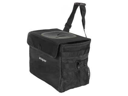 Vodotesný odpadkový kôš do auta s vekom, Black