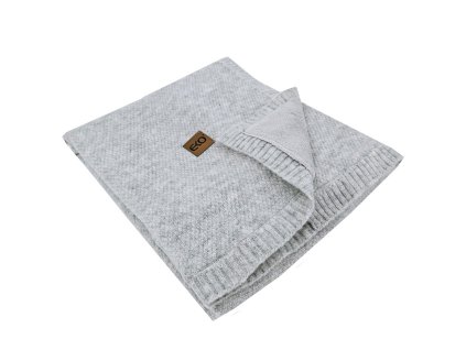 EKO Deka pletená s podšívkou Grey 100x80 cm