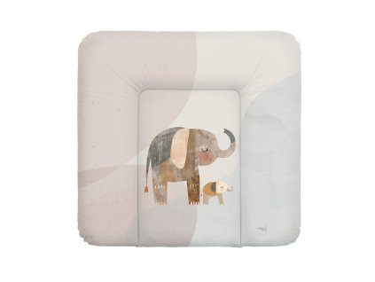 CEBA BABY Podložka prebaľovacia mäkká (75x72) Basic Elephant Family