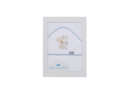 INTERBABY | Osuška froté MACKO MARCO - BIELO/MODRÁ