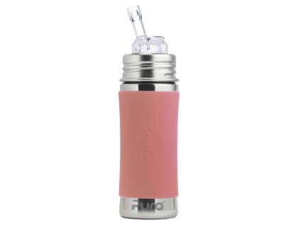 Pura nerezová fľaša so slamkou 325ml