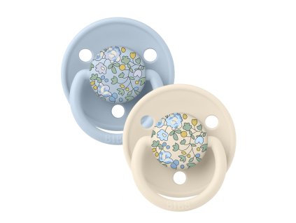 BIBS x LIBERTY De Lux cumlíky zo silikónu 2ks - one size