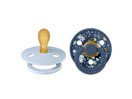 BIBS x LIBERTY Colour symetrické cumlíky z prírodného kaučuku 2ks - veľkosť 1