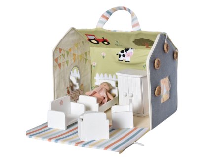 Bonikka domček pre bábiky s dreveným nábytkom