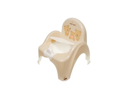 TEGA BABY Nočník kresielko s melódiou Teddy - béžový