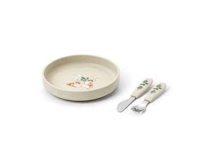 Silikonový jídelní set Elodie Details - Bunny Darling