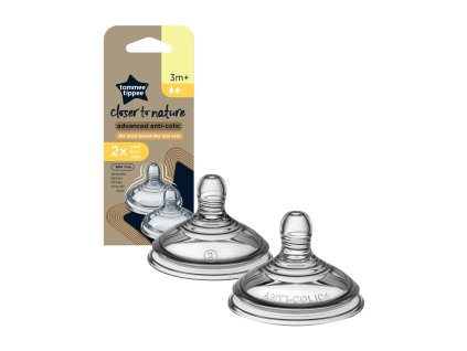 Náhradní savička Anti-Colic 3m+ 2ks