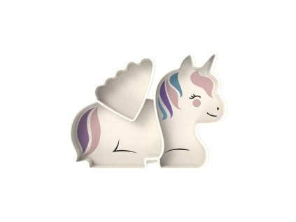 Silikonový dělený talířek s přísavkou